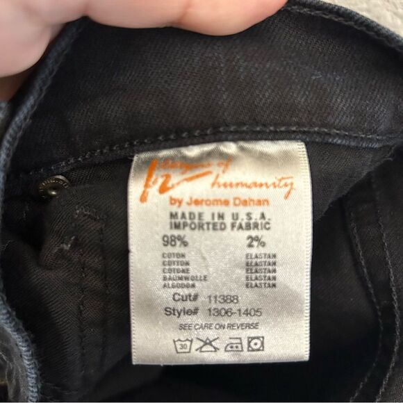 Citizens of Humanity COH Elson Medium Rise Straight Leg Black Jeans Size 28 - Picture 14 of 16